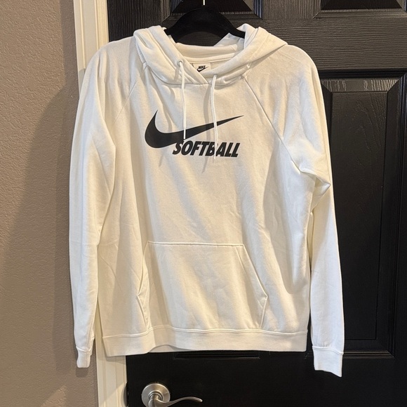 Nike Tops - Nike Black and White Softball Hoodie